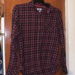 Truly Tartan Flannel Casual Button Up Shirt Mens Size M